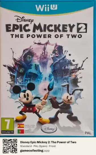 Disney Epic Mickey 2: The Power of Two Nintendo Wii U, Spain box front