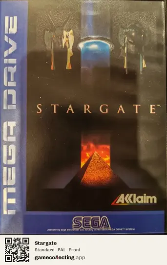 Stargate Sega Mega Drive / Genesis, PAL box front
