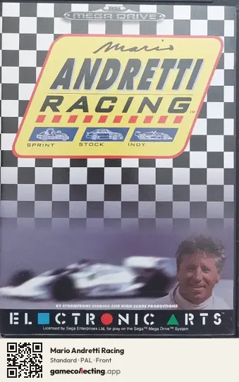 Mario Andretti Racing Sega Mega Drive / Genesis, PAL box front