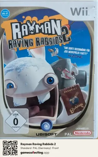 Rayman Raving Rabbids 2 Nintendo Wii, Germany box front