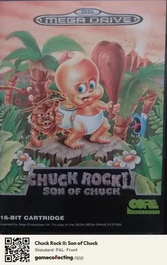 Chuck Rock II: Son of Chuck Sega Mega Drive / Genesis, PAL box front