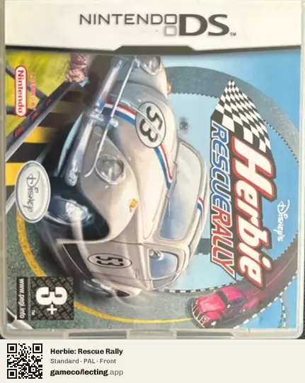 Herbie: Rescue Rally Nintendo DS, PAL box front
