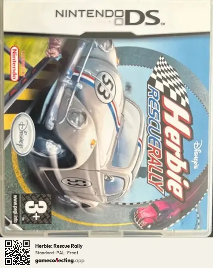 Herbie: Rescue Rally Nintendo DS, PAL box front