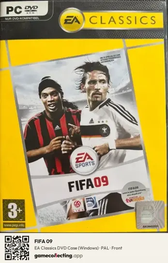 FIFA 09 Computer, PAL box front