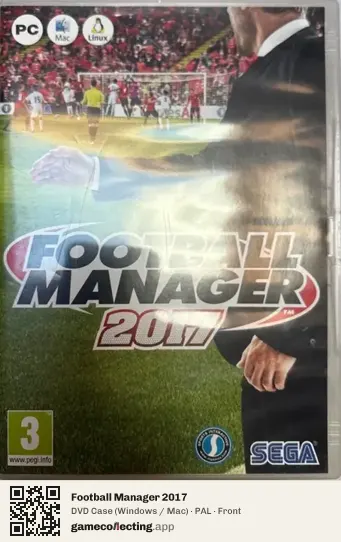 Football Manager 2017 Computer, PAL box front