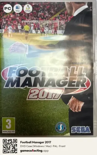 Football Manager 2017 Computer, PAL box front