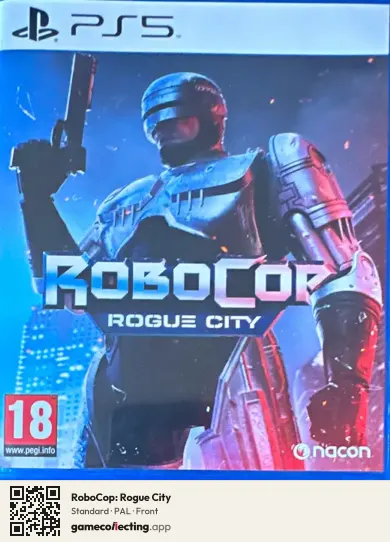 RoboCop: Rogue City PlayStation 5, PAL box front