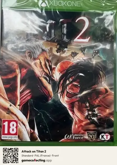 Attack on Titan 2 Xbox One, France box front