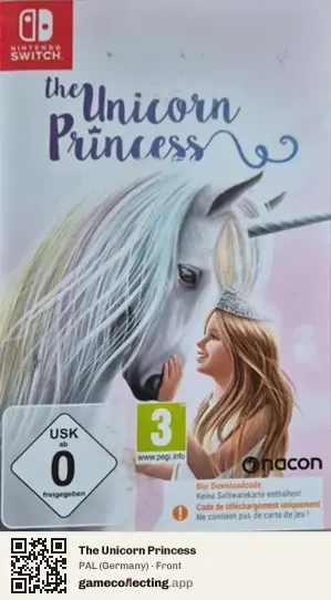 The Unicorn Princess Nintendo Switch, Germany box front