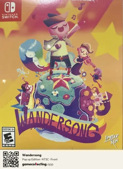 Wandersong Nintendo Switch, NTSC box front