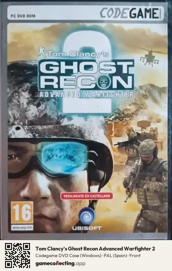 Tom Clancy's Ghost Recon Advanced Warfighter 2 Computer, Spain box front