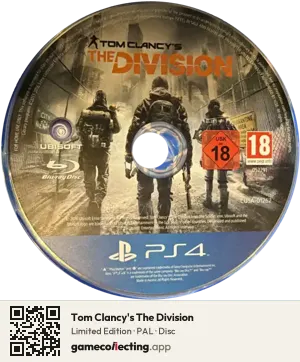 Tom Clancy's The Division PlayStation 4, PAL disc