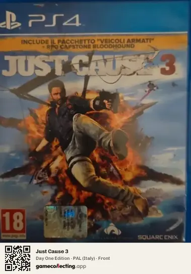 Just Cause 3 PlayStation 4, Italy box front