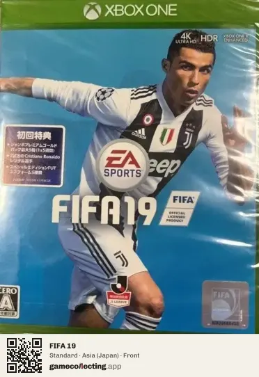 FIFA 19 Xbox One, Asia box front