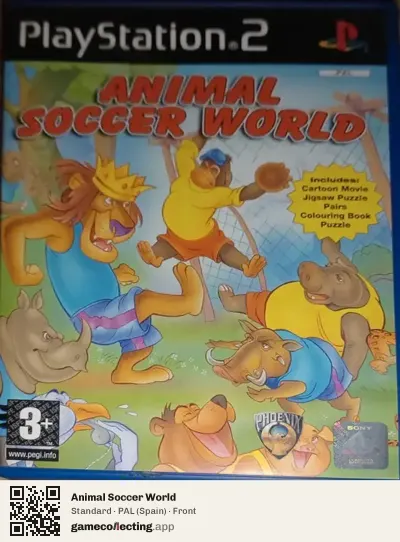 Animal Soccer World PlayStation 2, Spain box front