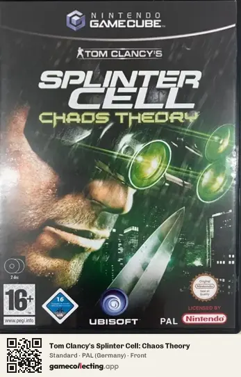Tom Clancy's Splinter Cell: Chaos Theory Nintendo GameCube, Germany box front