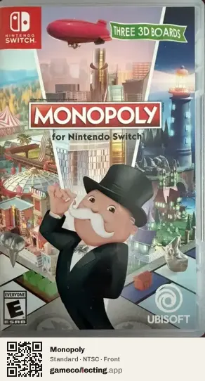 Monopoly Nintendo Switch, NTSC box front