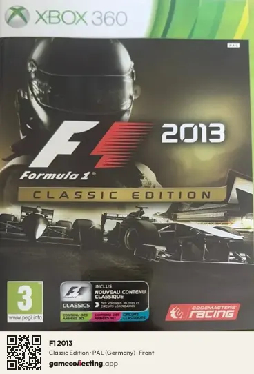 F1 2013 Xbox 360, Germany box front