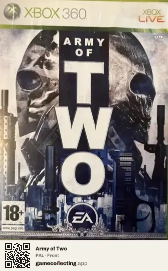 Army of Two Xbox 360, PAL box front