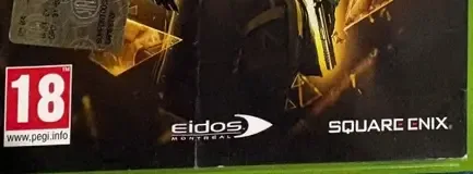 Deus Ex: Human Revolution, the PEGI square on its front