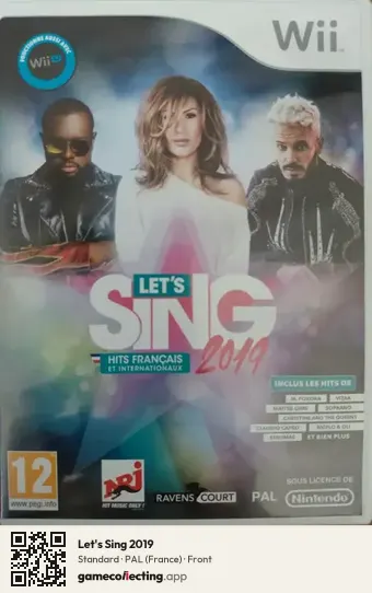 Let's Sing 2019 Nintendo Wii, France box front