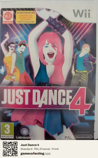 Just Dance 4 Nintendo Wii, France box front