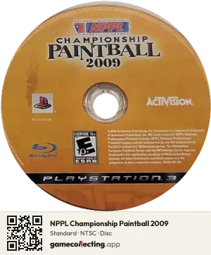 NPPL Championship Paintball 2009 PlayStation 3, NTSC disc