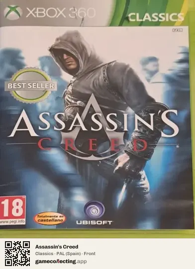 Assassin's Creed Xbox 360, Spain box front
