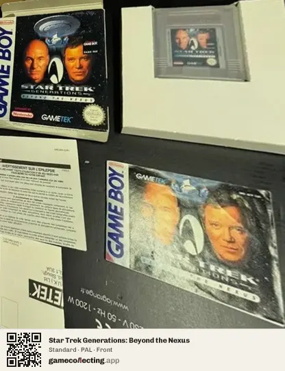 Star Trek Generations: Beyond the Nexus Game Boy, PAL box front