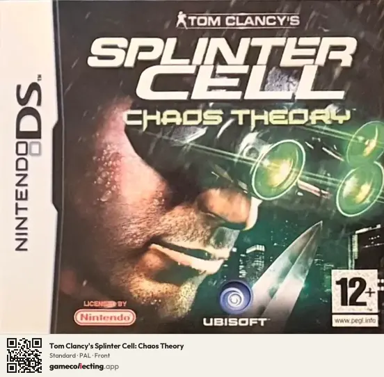 Tom Clancy's Splinter Cell: Chaos Theory Nintendo DS, PAL box front