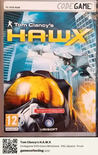 Tom Clancy's H.A.W.X Computer, Spain box front