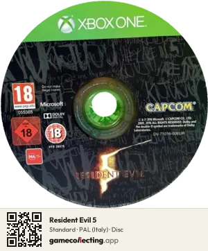 Resident Evil 5 Xbox One, PAL disc