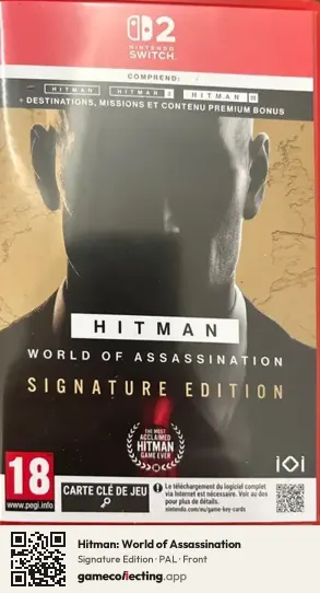 Hitman: World of Assassination Nintendo Switch 2, PAL box front