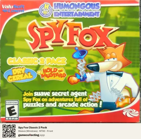 Spy Fox Classic 2 Pack Computer, NTSC box front