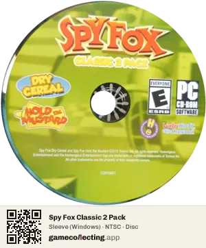 Spy Fox Classic 2 Pack Computer, NTSC disc