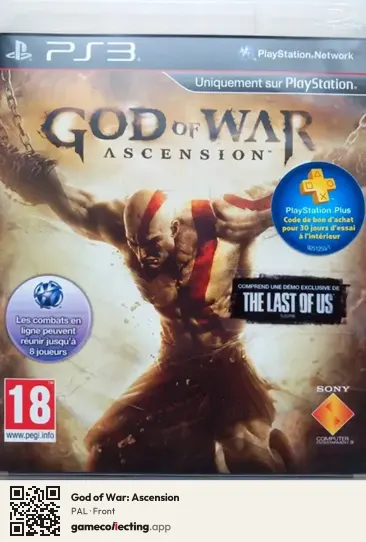 God of War: Ascension PlayStation 3, PAL box front