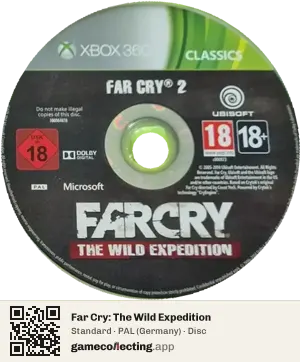 Far Cry: The Wild Expedition Xbox 360, PAL disc
