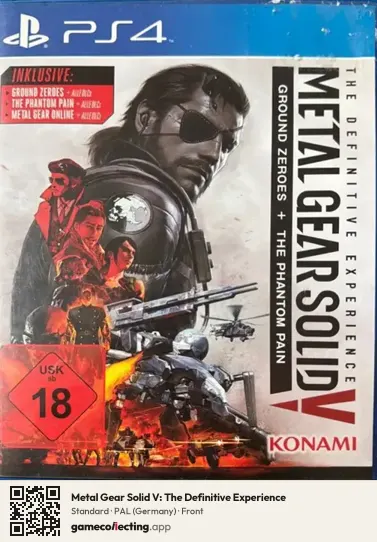 Metal Gear Solid V: The Definitive Experience PlayStation 4, Germany box front