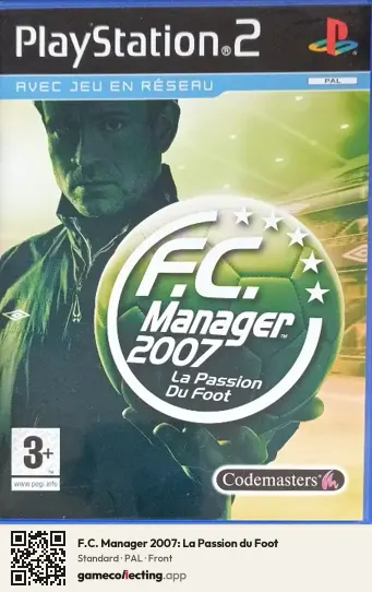 F.C. Manager 2007: La Passion du Foot PlayStation 2, PAL box front