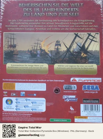 Empire: Total War Computer, Germany box back