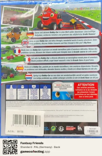 Fantasy Friends PlayStation 4, Germany box back
