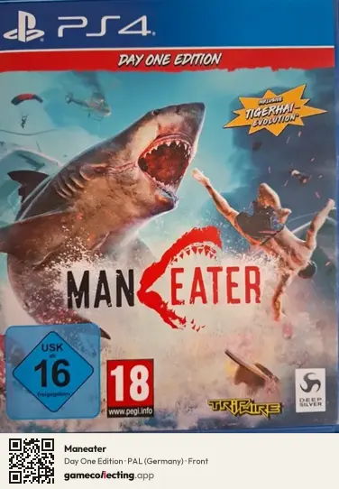 Maneater PlayStation 4, Germany box front