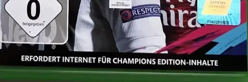 FIFA 19, the USK square on its front