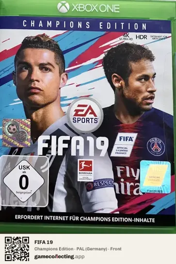 FIFA 19 Xbox One, Germany box front