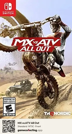 MX vs ATV All Out Nintendo Switch, NTSC box front