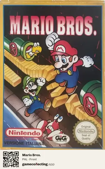 Mario Bros. Nintendo Entertainment System, PAL box front