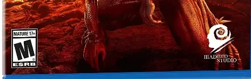 Agony, the ESRB box on its front