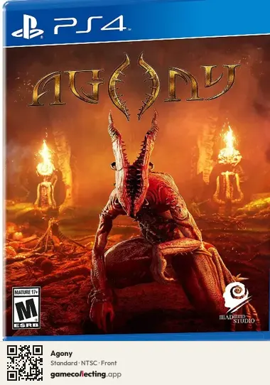 Agony PlayStation 4, NTSC box front