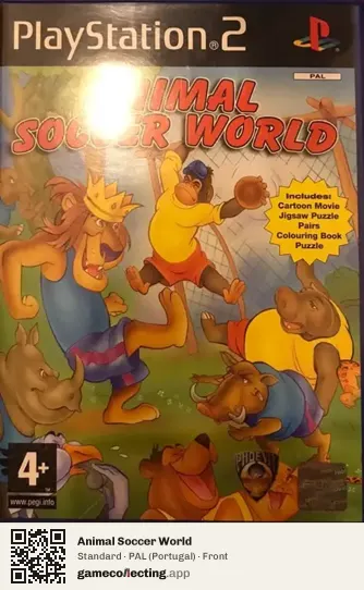 Animal Soccer World PlayStation 2, Portugal box front