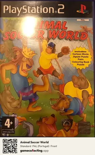 Animal Soccer World PlayStation 2, Portugal box front